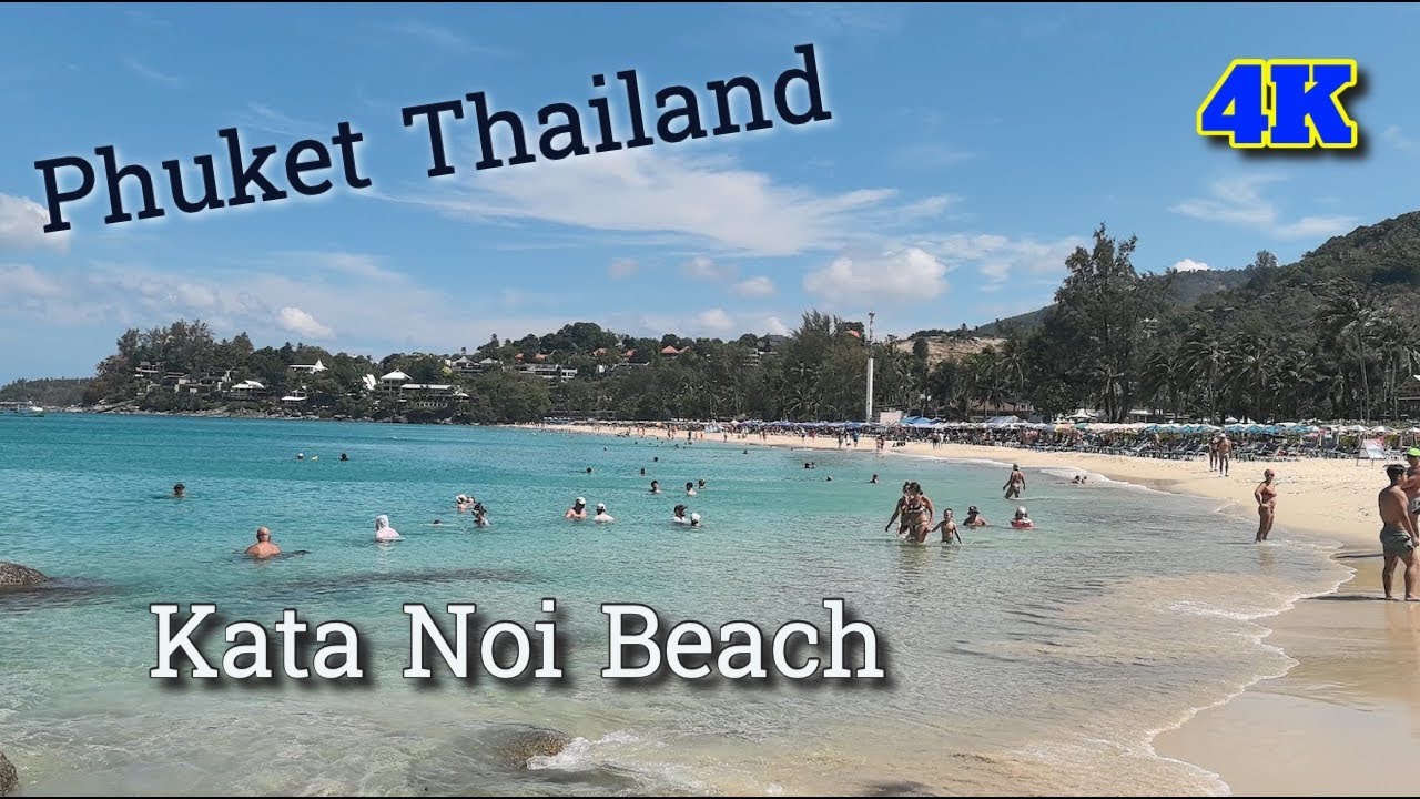☀️ Surf, Sun, and Sand: A Day at Kata Noi Beach Phuket Thailand | 4K Beach Phuket Vlog Experience