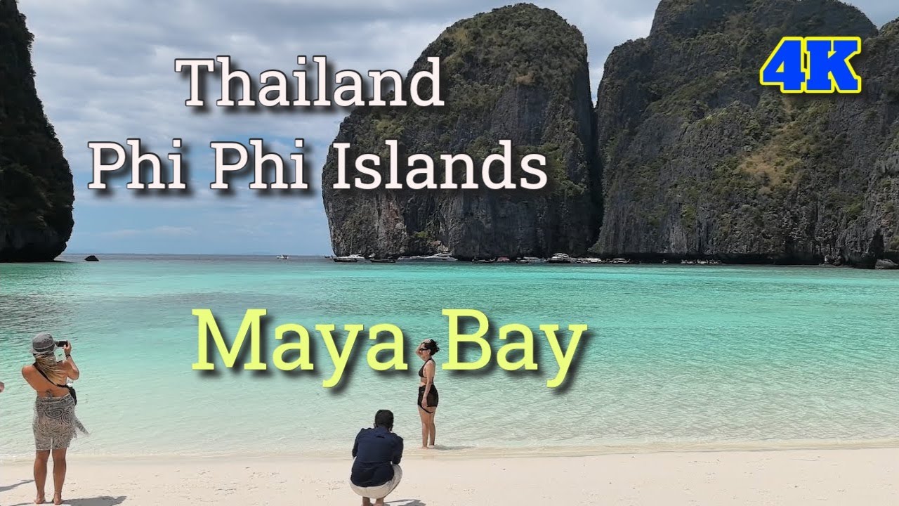 Thailand Koh Phi Phi Island Tour: Explore the Breathtaking Maya Bay Lagoon Paradise 4K! #mayabay