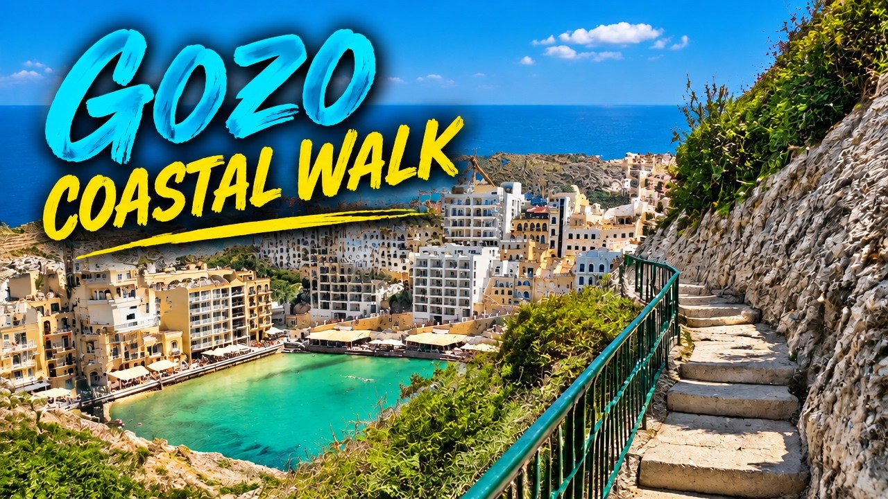 Malta Gozo Xlendi Bay Walk – Things to do in Gozo – Malta 4K Travel Vlog #malta #gozo